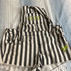 Beetlejuice overall shorts